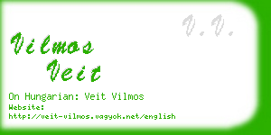 vilmos veit business card